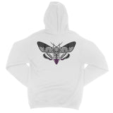 Asexual Pride Death Moth College Hoodie