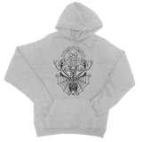 Deaths Head Hawk Moth Pentagram College Hoodie