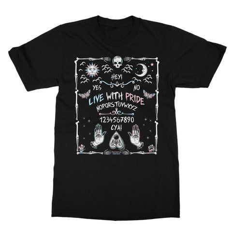 A Message from the Dead Trans Pride Ouija Board Softstyle T-Shirt