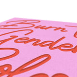 Burn The Gender Roles Fine Art Canvas