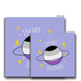 I'm Not In A Phase Asexual Pride Canvas