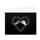 A Promise to the Dead Black Greeting Card