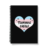 Transmasc Energy Trans Transgender Pride Heart Notebook