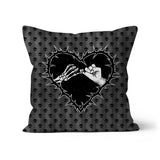 A Promise to the Dead Grey Patterned Cushion