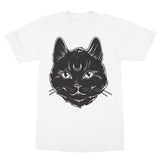 Black Cute Witches Cat Gothic Symbols Softstyle T-Shirt
