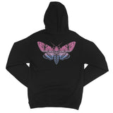 Bi Pride Death Moth College Hoodie