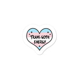 Trans Goth Energy LGBTQ Punk Transgender Pride Heart Sticker Kiss Cut