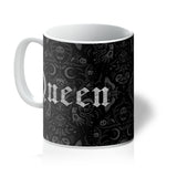 Queen Gothic Crowned Skull Cameo Mug
