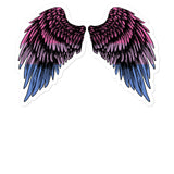 Spread Your Wings Bi Pride Kiss Cut Sticker