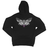 Asexual Pride Death Moth College Hoodie