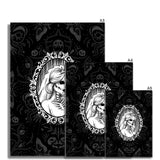 The Queen Crowned Skull Cameo Patterned Fine Art Print