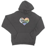 Queer Goth Energy LGBTQ Punk Pride Heart Hoodie