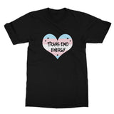 Trans Emo Energy LGBTQ Punk Transgender Pride Heart Softstyle T-Shirt