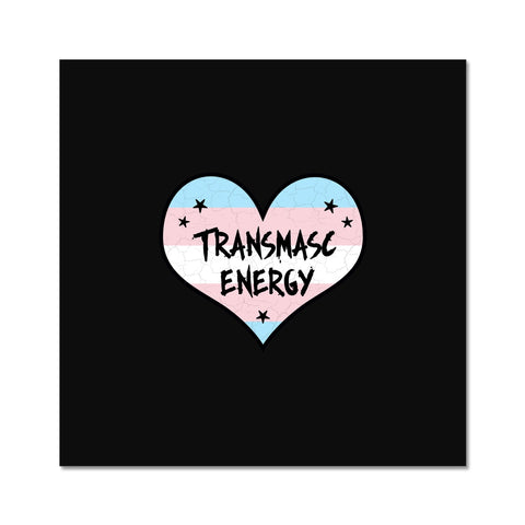 Transmasc Energy Trans Transgender Pride Heart Fine Art Print