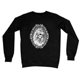 The Queen Gothic Crowned Skull Cameo Crew Neck Sweatshirt