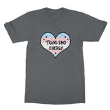 Trans Emo Energy LGBTQ Punk Transgender Pride Heart Softstyle T-Shirt