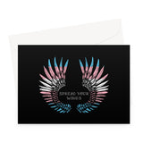 Trans Spread Your Wings Pride Flag Greeting Card