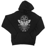 Deaths Head Hawk Moth Pentagram Black Hoodie