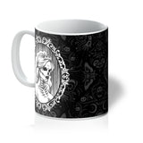 King and Queen Gothic Crowned Skull Cameo Mug