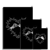 A Promise to the Dead Black Art Print