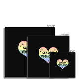 Gay Goth Vibes Only LGBTQ Punk Pride Heart Fine Art Print
