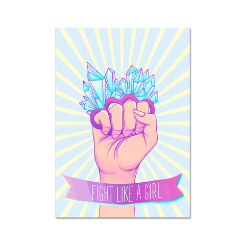 Fight Like A Girl Sunrays Fine Art Print