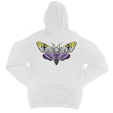 Non-Binary Pride Death Moth College Hoodie