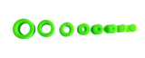 Single Green Acrylic Flesh Tube Tunnel Ear Plug Stretched Ear Piercing Jewellery