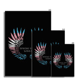 Trans Spread Your Wings Pride Flag Fine Art Print