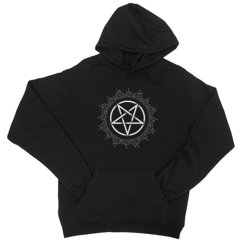 Glowing Pentagram Gothic College Hoodie