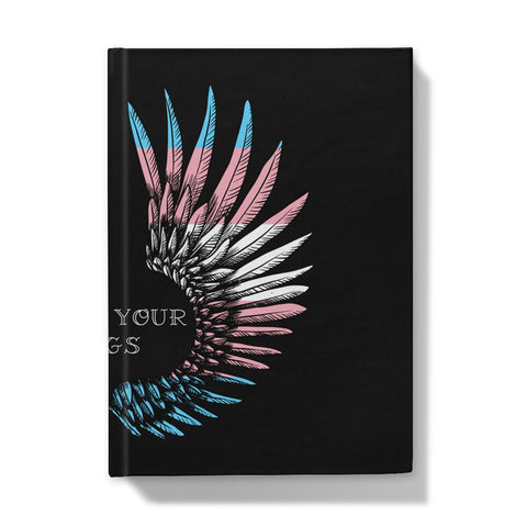 Trans Spread Your Wings Pride Flag Hardback Journal