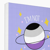 I'm Not In A Phase Asexual Pride Canvas