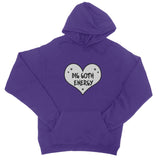 Big Goth Energy Grey and Black Heart Hoodie