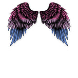 Spread Your Wings Bi Pride Kiss Cut Sticker