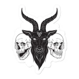Baphomet 666 Goat Skulls Sticker