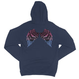Spread Your Wings Bi Pride College Hoodie