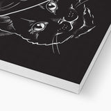 Black Witches Cat Goth Canvas
