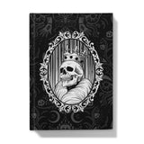 King and Queen Gothic Crowned Skull Cameo King Front Hardback Journal