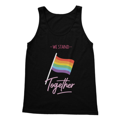 We Stand Together LGBTQ Pride Flag Tank Top