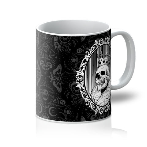 King Gothic Crowned Skull Cameo Mug