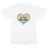 Gay Goth Vibes Only LGBTQ Punk Pride Heart Softstyle T-Shirt
