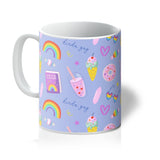 LGBTQ Pride Purple All Over Seamless Pattern Mug