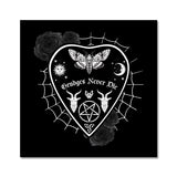 Grudges Never Die Ouija Planchette White Web Fine Art Print