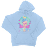 Fight Like A Girl Polka Dot Blue Crystals Hoodie