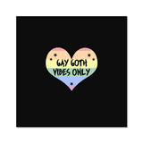 Gay Goth Vibes Only LGBTQ Punk Pride Heart Fine Art Print