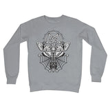 Deaths Head Hawk Moth Pentagram Crew Neck Sweatshirt