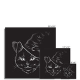 Black Witches Cat Goth Fine Art Print