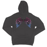 Spread Your Wings Bi Pride College Hoodie