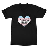 Trans Goth Energy LGBTQ Punk Transgender Pride Heart Softstyle T-Shirt