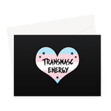 Transmasc Energy Trans Transgender Pride Heart Greeting Card